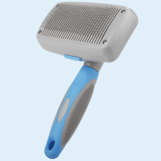 Dog comb hair removal brush Samoyed Golden Retriever special dog hair cleaning pet comb large dog supplies artifact blue