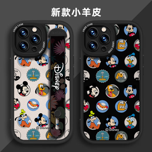 今壳【迪士尼授权】苹果系列手机壳iPhone14Promax卡通16硅胶13腕带支架15plus女新款12 小胖妞黑色腕带款X1478迪士尼 iPhone13