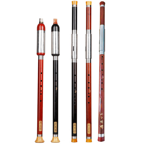 
Mahogany single tube vertical blowing nine hole horizontal blowing Bawu musical instrument b tune G tune F tune primary school students adult performance custom style Red sandalwood-vertical blowing Bawu [C tune]