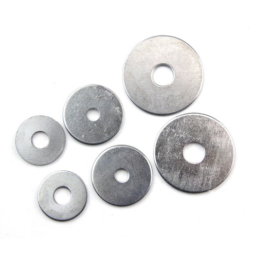 Transmission test-galvanized enlarged widened flat gasket flat washer thickened flat gasket meson washer iron gasket M3M4M5M6 5*25*1 50 pieces