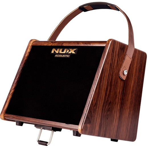Nux Electric Blowpipe Speaker Erhu Wooden Guitar Electric Box Piano Playing and Singing Bluetooth Charging Speaker Outdoor Portable SA25 SA-25 Brown