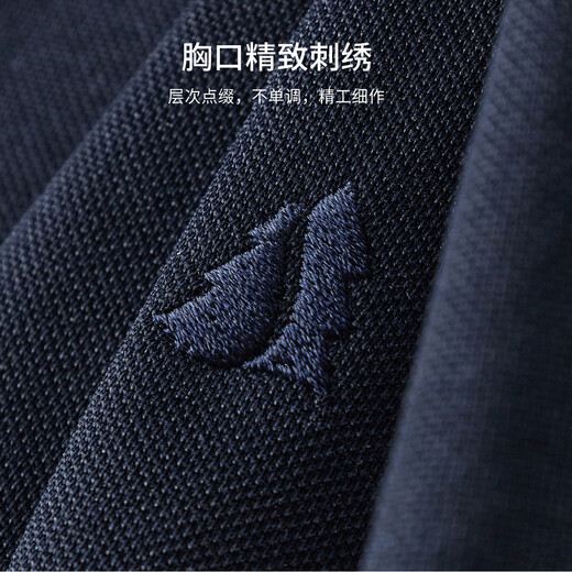 Shanshan [cool mulberry silk] short-sleeved T-shirt for men in summer business casual commuter lapel top men's polo shirt