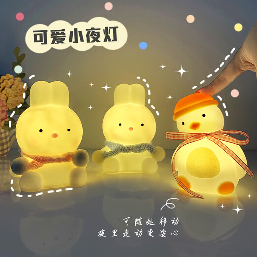 暖橙耀耀卡通小夜灯装饰摆件6.1六一儿童节礼物实用小礼品生日送男孩女孩 圣诞雪人+精美礼盒