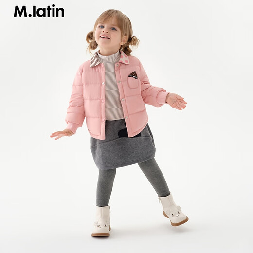 Ma Latin (M.Latin)/Children's waist skirt winter new style girl's vase shape patch design trouser waist skirt medium gray 120cm