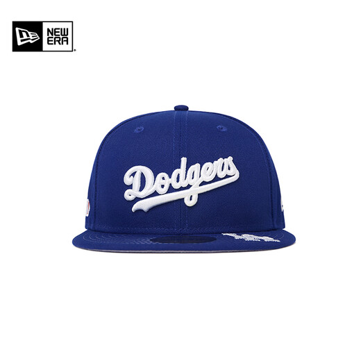 NEW ERA纽亦华MLB棒球帽新款男女情侣平檐NY全封帽街头潮5950 14391630-蓝色 洛杉矶道奇队 738 58cm