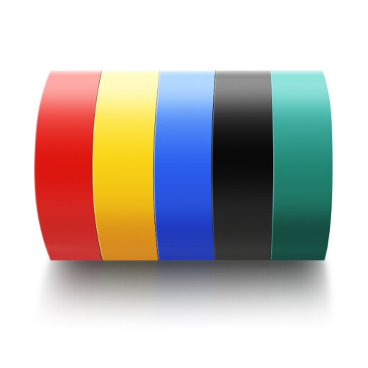 Jimmy Home JM-G13100 electrical tape electrical insulation flame retardant tape five colors 10 meters * 5 rolls minimum order two pieces
