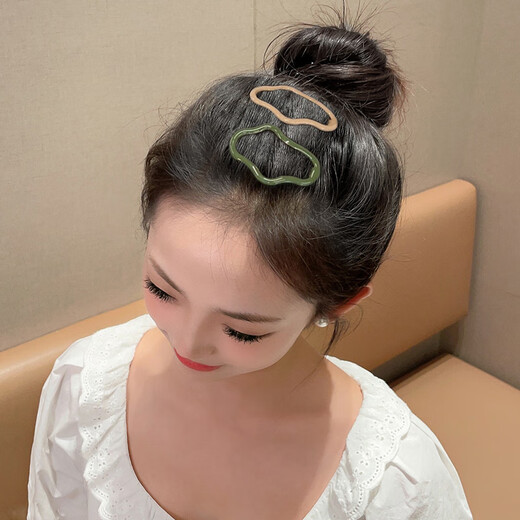 Jieweiyi hair clip cloud broken hair bb clip forehead bangs one word side clip headwear hair clip women's back of the head BH-FJ092 main picture mixed color 5 pack