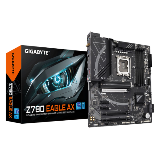 技嘉 英特尔（Intel） 13代CPU I7 13700KF 13700K 技嘉CPU主板套装板U套装 Z790 EAGLE AX 猎鹰 WIFI D5  I7 13790F/16核24线程/13代