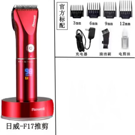 Rivi Electric Clipper Shop Hairdresser Shop Hairdressing Salon Home Professional Hair Stylist Special Electric Fader S7/F16/F29 Rivi 902 Black Standard