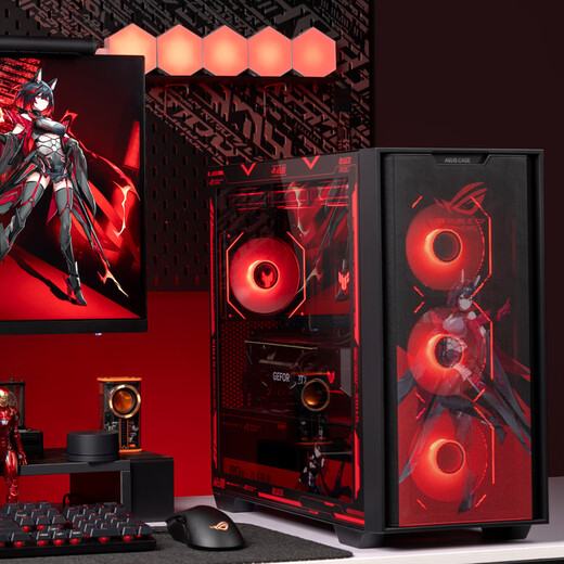 ASUS (ASUS) ASUS ROG family bucket 14600KF barebones game AI rendering computer host desktop Ultra5-245KF graphics cardless host diy assembly computer 14600KF barebones +32G+D5丨Heavy Gunner Edition