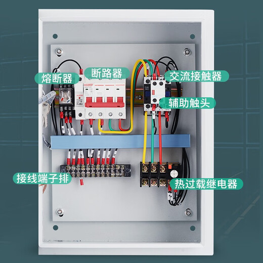 ZJLNTEG Boîte de Commande de Ventilateur d'extraction de fumée d'incendie Boîte de Distribution de tringlerie de soupape d'incendie 24 V Passive Forte rétroaction de démarrage Commande de Porte de Volet Roulant 11 kW