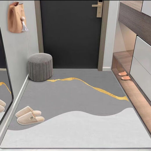 Shansui entrance hall vertical version modern entrance carpet door mat door floor mat household cuttable entry floor mat carpet thickened visual aesthetic 100 120*140cm