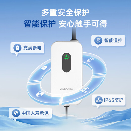 Enzao 9-hole DC 2KW portable car charging gun household new energy charging pile suitable for Geely Panda mini Hongqi eqm5 Venucia Big V remote Star Enjoy 2KW charging gun (adapted to Panda mini models)