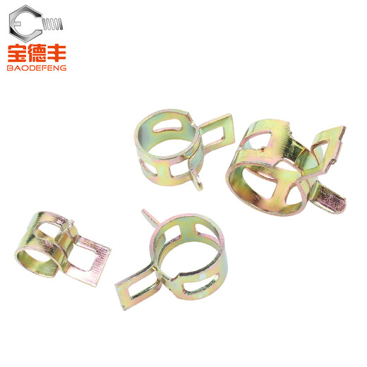 
Baodefeng elastic clamp steel belt hoop spring steel clamp hand pinch hose water pipe oil pipe hose manganese steel clamp Q673 M36x15x1.5 (5 pieces)