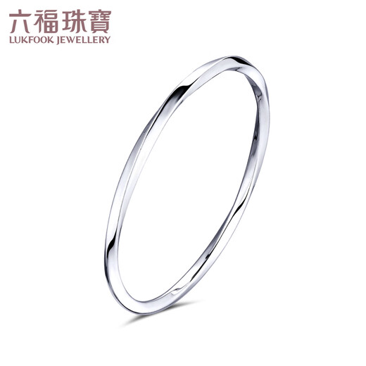 Lukfook Jewelry Platinum Bracelet Platinum 950 Glossy Möbius Band Bracelet Price 56mm - Approximately 10.83 grams