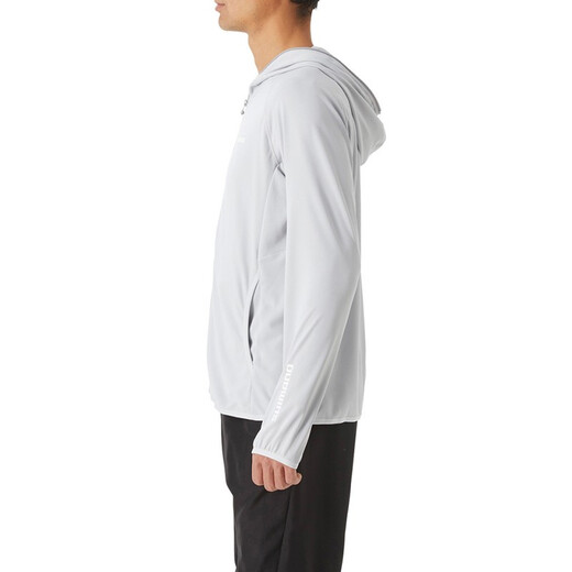 SHIMANO fishing clothing Shimano new 001V summer outdoor lure fishing ice silk fishing clothing sun protection clothing new gray M