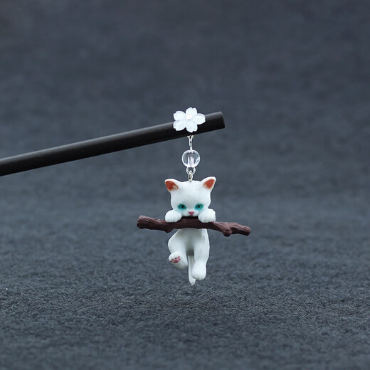Mixin Rabbit Hairpin Ancient Style Hanfu Headwear Bundled Wooden Hairpin Daily Simple Modern Cute Niche Step Shake Kitten