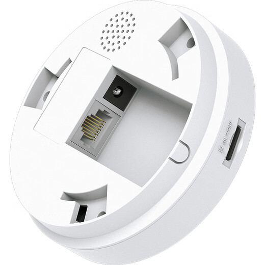 普联（TP-LINK）全景鱼眼智能摄像头poe网线供电 家用监控器360度带夜视 手机远程可对话吸顶室内无线安防 IPC55AE