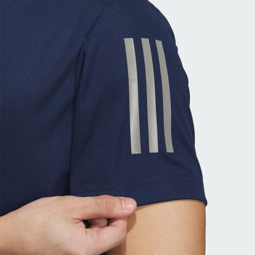 Adidas Ropa para hombres de manga corta 2025 Summer NUEVA Golf Sportswear Lapel Camiseta de polo transpirable Camiseta IN6630 Navy XL