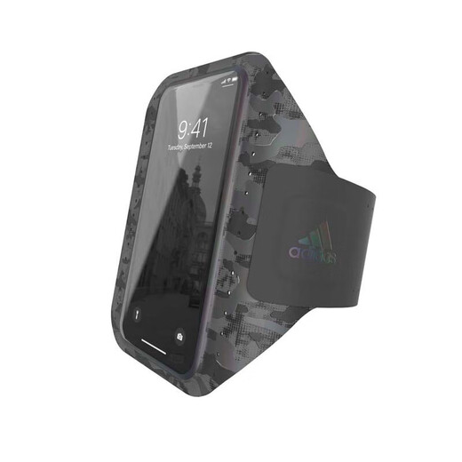 Adidas Adidas mobile phone arm bag running sports arm sleeve unisex armband wrist bag light and breathable large screen reflective camouflage 6.5 inches