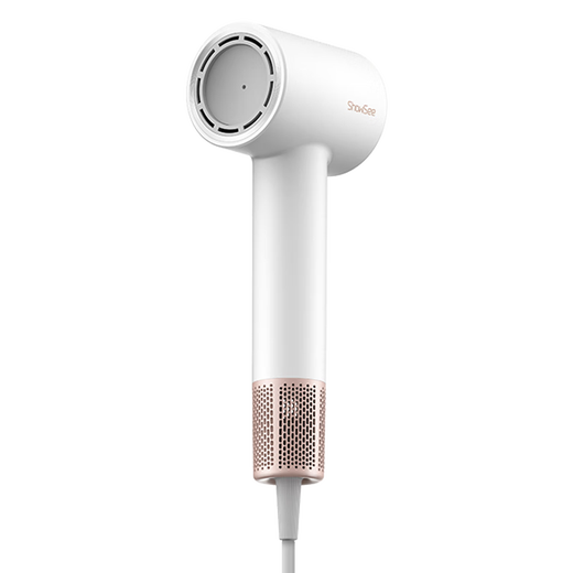 Showsee 110,000-rpm high-speed motor hair dryer household hair dryer high-power high-concentration negative ion hair care strong wind speed drying noise reduction leafless hair dryer gift for wife and girlfriend Yunwu White A18-W