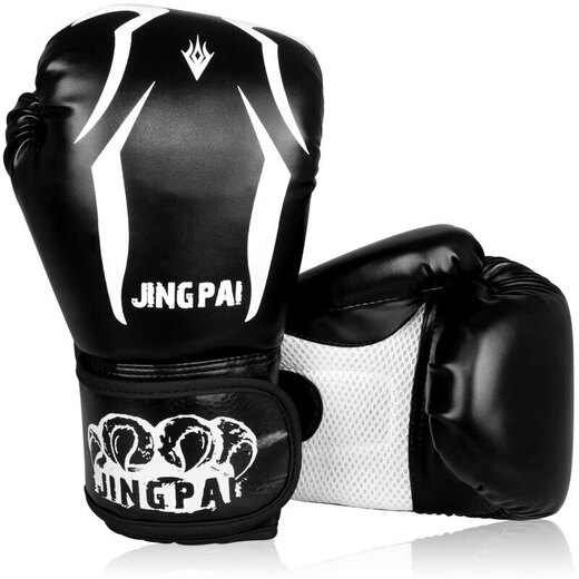 Kandidat Erwachsene Boxhandschuhe Sanda Kämpfe Sandsackhandschuhe Muay Thai Training Boxhandschuhe Schwarz