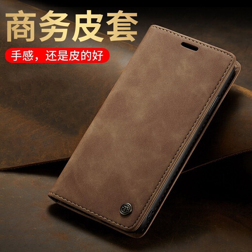 Ju Xiaozhi is suitable for Apple 11 mobile phone case flip leather case iphone11 pro max wallet card case full cover anti-fall protection case high-end leather 6.1 inch apple 11 [black]