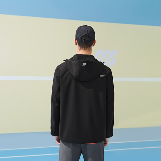 Heilan House (HLA) jacket men's sportsday hooded three-proof jacket men's spring and autumn black 44 175/92A