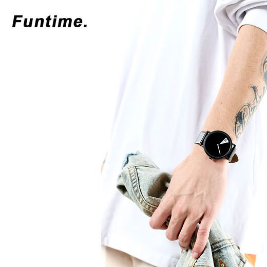 funtime手表创意潮流个性情侣初高中学生手表男女款防水 f9859清晰绿