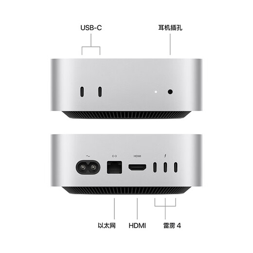 95% nuevo Apple/ordenador Apple AI/2024Mac mini mini host M4 plateado (10 + 10 núcleos) 16G 256G ordenador de escritorio host MU9D3CH/A