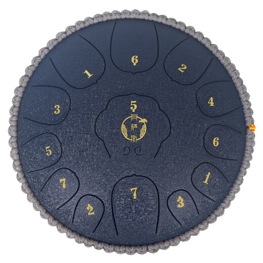 
Assas Ethereal Drum 13 Tone 12 Inch Adult Titanium Steel Drum Children Beginner Steel Tongue Drum Gift-Narrow Blue