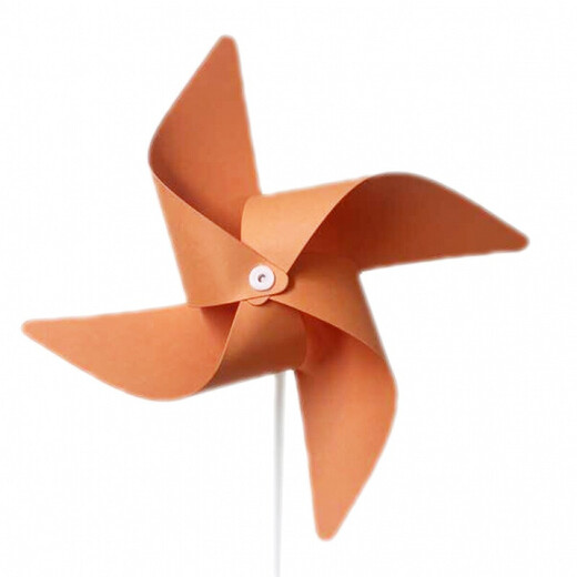 小风车装饰风车diy手工材料包幼儿园创意制作画画小风车儿童组装折纸玩具 粉色(20个装一个图案