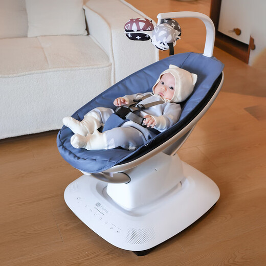 4Momsmamaroo Sched Silla Baby Coaxing Artifacto Scharking Electric Scheding Baby Dreing Artifacto Recién nacido Regalo 2025 Nuevo modelo 5.0 Gris y azul