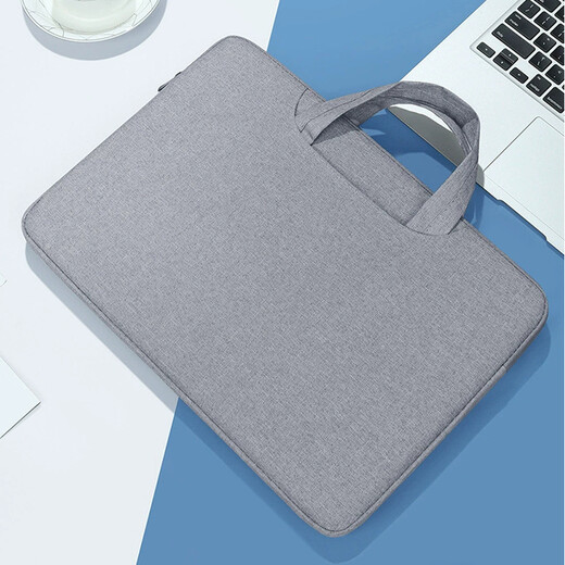 Jiasu 15.6/16-inch laptop bag suitable for Apple, Xiaomi, Lenovo, Huawei, Dell, HP, ASUS, men and women, ultra-thin, simple inner cover protective cover for men and women, gray