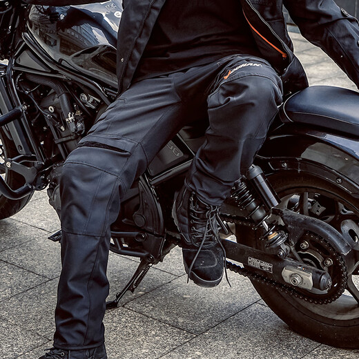 Duhan (DUHAN) DK-02 motorcycle riding pants men's all-season racing pants off-road motorcycle pants windproof protective wear-resistant pants black 2XL