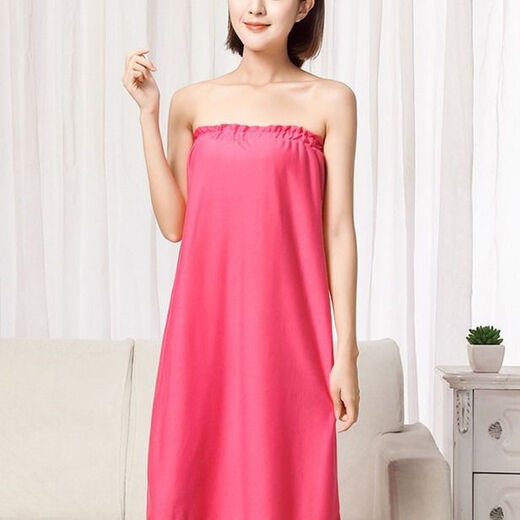 Beauty salon physiotherapy tube top bath dress steaming suit hotel yukata sauna bathrobe women's thin section for chest wrap thin section open button (90-140Jin Jin equals 0.5kg) gray 1