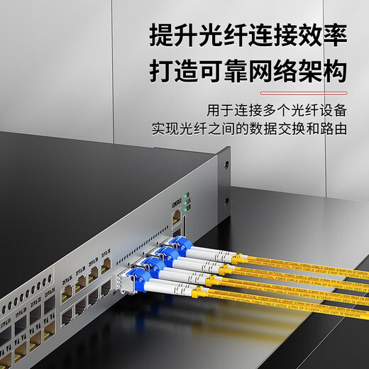 安普康（AMPCOM） 电信级光纤跳线LC单模单芯双芯SC 9/125低烟无卤环保外被收发器FC尾纤 电信阻燃级LC-FC单模双芯2.0 1米