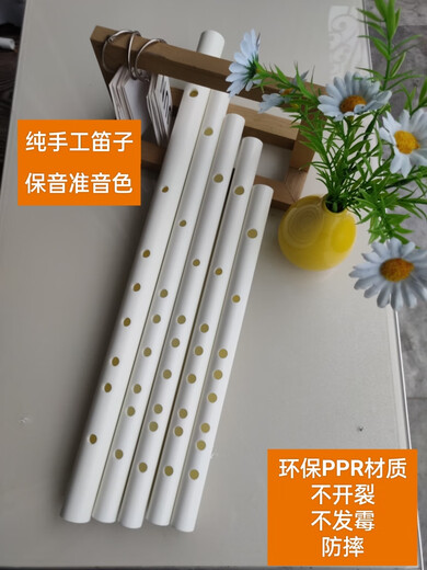 皮谱ppr水管笛荒天帝笛子初学纯手工学生成人演奏拍照古风乐器竹笛 C调无笛膜孔