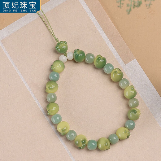 DING FEI Bodhi root mobile phone lanyard lanyard cute charcoal roasted cat claw pendant female artistic creative jewelry pendant snow roll mobile phone chain B00-303