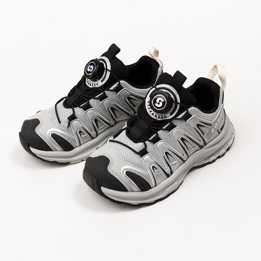 Zapatillas para niños zuoxi boys shiters para niños otoño al aire libre zapatos de carrera transpirables 2025 nuevos zapatos de perilla plateado 33