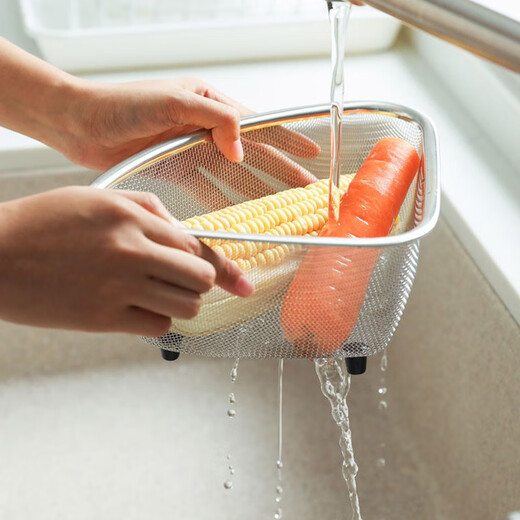 All-purpose stainless steel sink filter triangle drain net drain rack leftover artifact kitchen storage rack storage rag rack