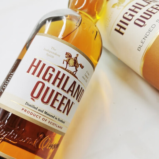 高地女王（Highland Queen）苏格兰3年调和威士忌 英国进口洋酒 700ml 3年波本桶调配（单支装）