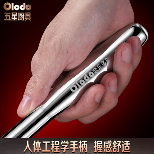 欧乐多（Olodo）316不锈钢肉锤牛排锤松肉锤松肉针双面肉锤加厚优质锤肉器敲肉锤 抗菌316L【19颗尖钉+24颗凸钉】