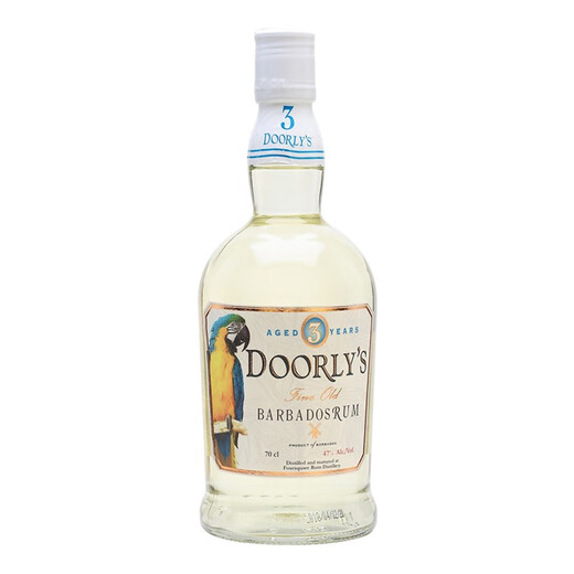 多莉DOORLY 朗姆酒 精选莫吉多基酒 巴巴多斯洋酒 多莉3年朗姆酒 700mL 1瓶