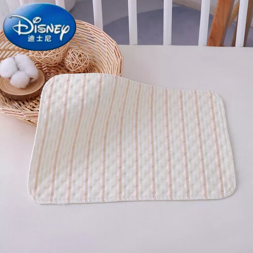 Disney recién nacido almohadilla de separador de orina de orina impermeable y lavable algodón algodón algodón algodón de algodón de algodón pequeños pañales a prueba de fugas almohadillas de pañales marrón y blanco 25*35 paquete de prueba 1
