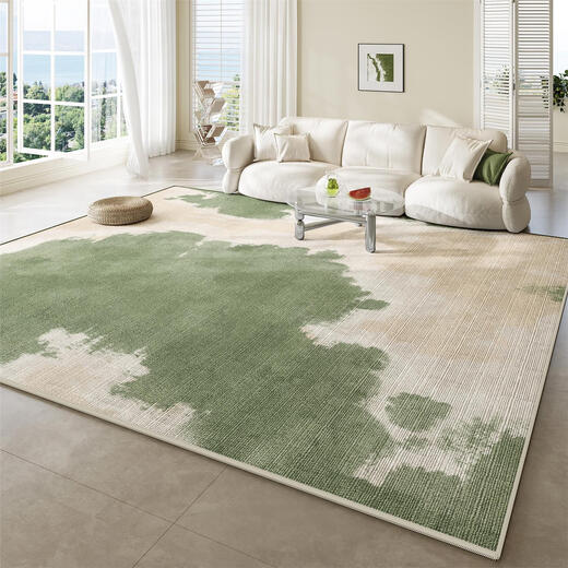 Oratop Carpet Living Room 2025 New Style Green Tea Table Table Not Washing and Erasable Linen Mat Bedroom Bebeket Loute de chevet Qingmo-15908 140cm * 200cm