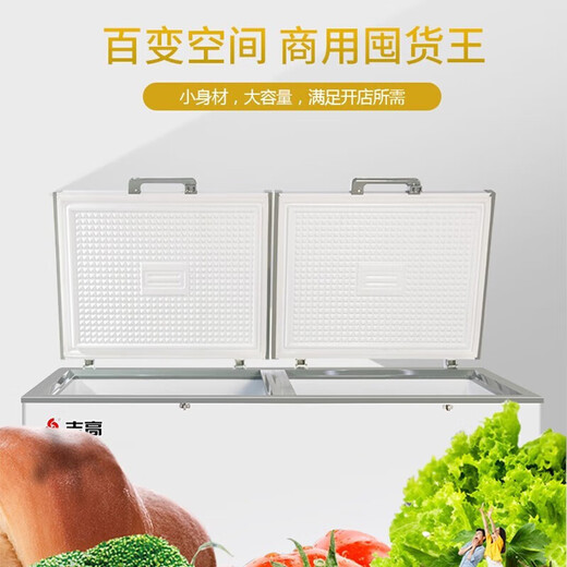志高冷柜商用大容量全冷冻冷藏家用一级能效节能省电卧式冰柜 一级能效丨海量巨容丨节能省电 828L