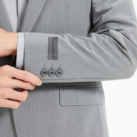 Lilang Youth Business Men's Wear Shopping Mall Same Style Suit Men's TR Blended Formal Two-piece Set Q5CXF06 Medium Gray 165A