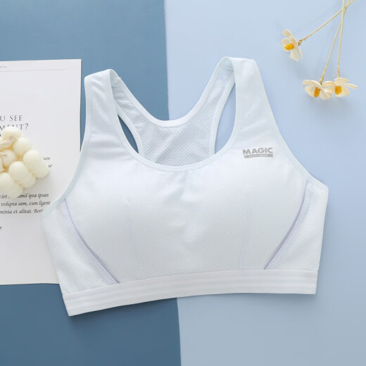 Yu Zhaolin (YUZHAOLIN) Girls' Bra Sports Student Underwear Girls' Vest Girls' Developmental Running Bra Junior High School Students 9215 Navy 1 piece L 80 (85-100Jin [Jin equals 0.5 kg])