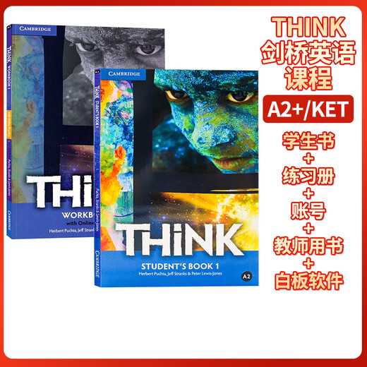 剑桥Think 教材 剑桥大学出版社初中英语教材 培训机构外国语学校英语综合教材 正版套装 starter12345全套 课本+练习册新版现货 第一版2级 学生书+练习册 PET(B1)